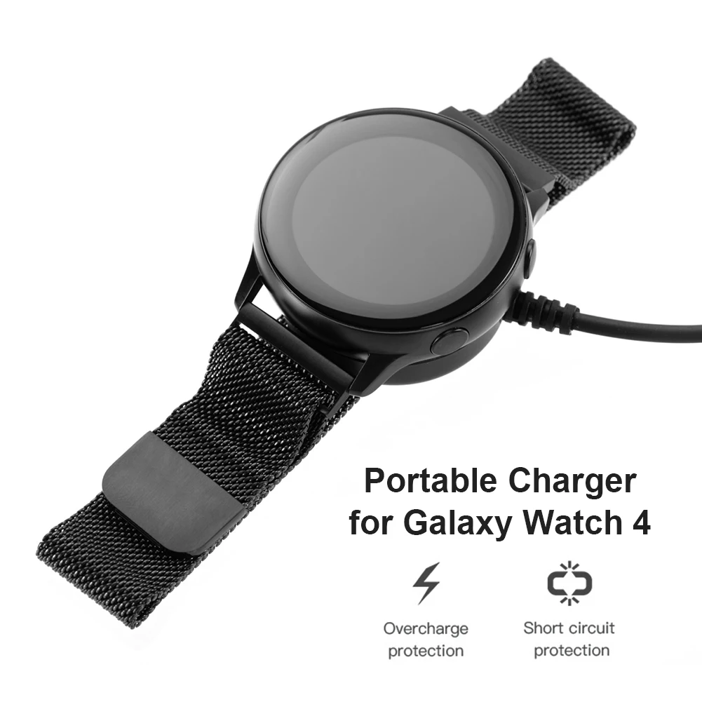 Carregador sem fio Stand Base para Samsung Galaxy Watch, Cabo de carregamento Universal, Acessórios Smart Watch, 3, 4, Active2