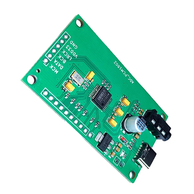 PCM1802 Audio ADC Module 3.5Mm AUX Stereo Analog To I2S Signal Converter Recording Equipment Decoder