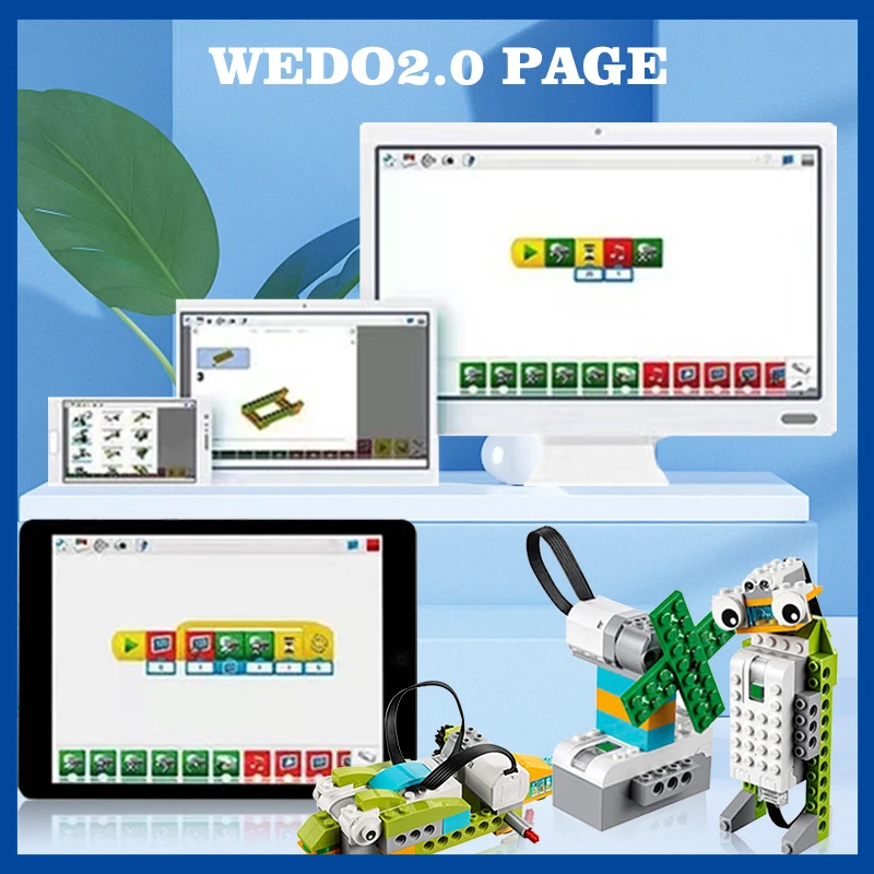 NEW Technical Parts Wedo  Battery Robotics Construction Set Building Blocks Compatible Wedo 2.0 Educational DIY