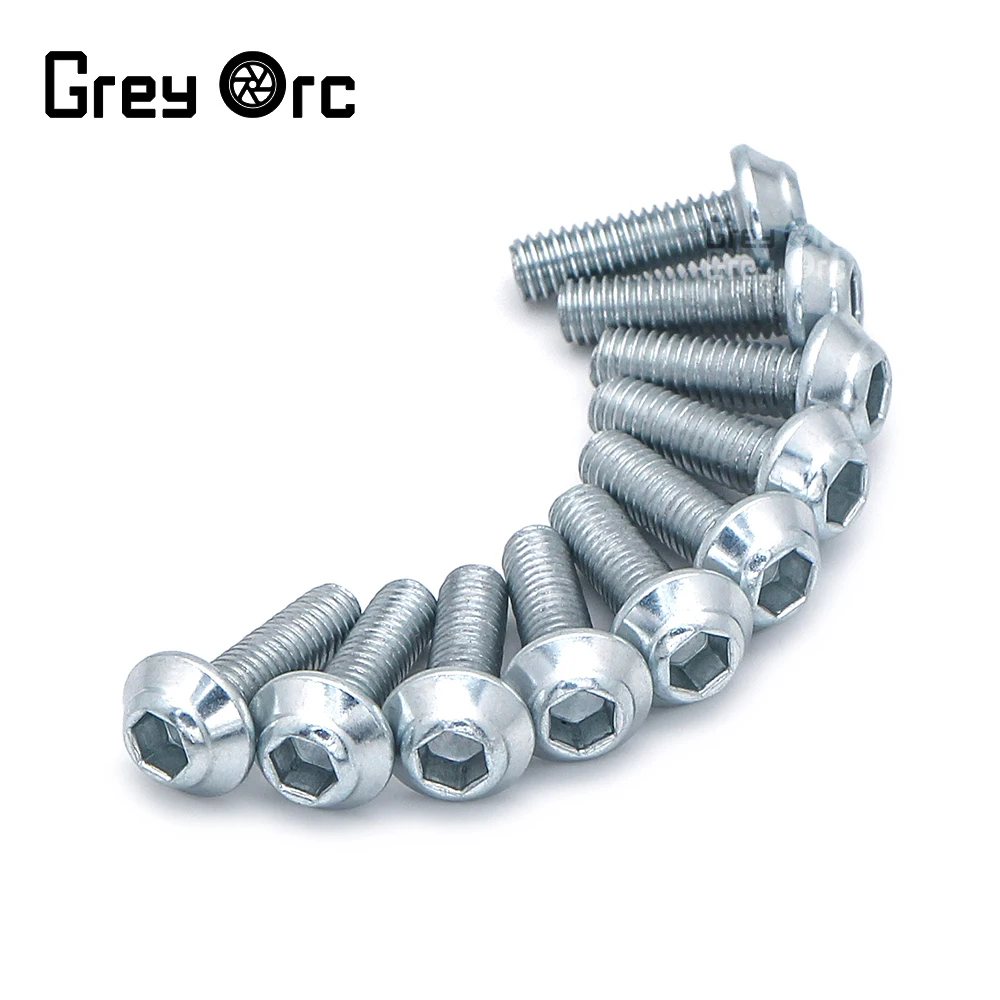 

Motorcycle Moped Scooter Stainless Steel Large Flat Head Hexagon Socket Screws Bolts for Tail Plates 10Pcs