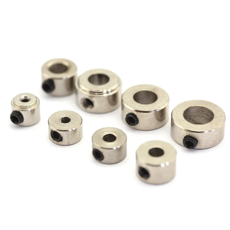 Bouchon de train d'atterrissage en métal, diamètre intérieur 2.1/3.1/4.1/5.1mm, collier de verrouillage de roue, fixation de bague de verrouillage d'arbre pour bateau électrique RC 10 pièces