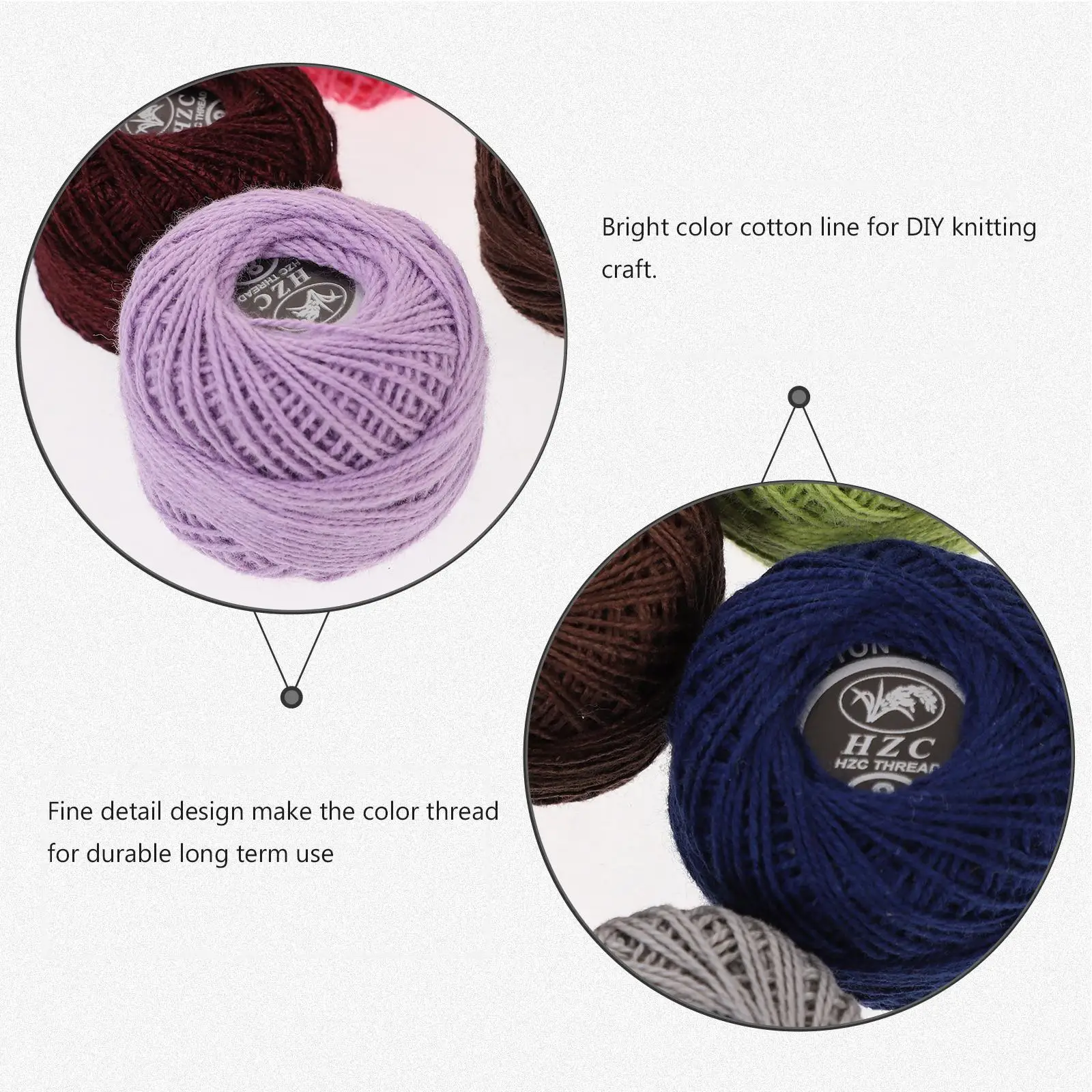 16 Pcs Embroidery Thread Set 8M Each Roll Bright Soft Craft Supplies Cross Wool Home Gift Making Multi