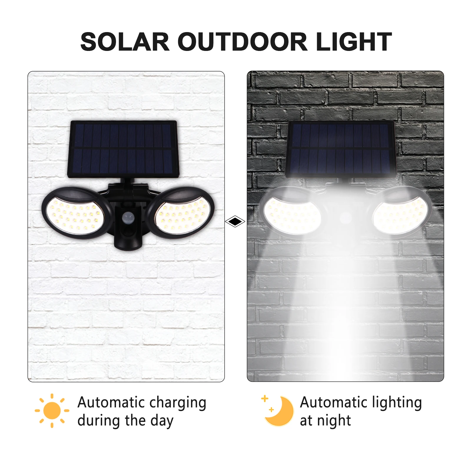 

Solar Sensor Light Waterproof Lights Outdoor Led for outside Street Powered Garden Wall Outdoors Lamp
