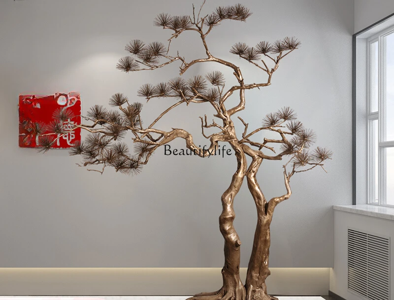 

Имитация сосны. Большое украшение интерьера. Ландшафтный дизайн. Большой орнамент от пола до потолка LX.