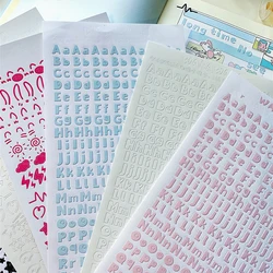 1Pc Letter Alphabet Stickers Decoration Scrapbooking Diary DIY Collage Photocard Idol Album Journal Stationery