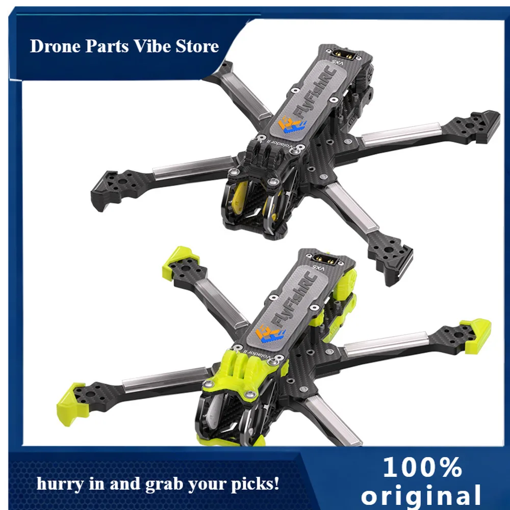 

APFlyFishRC VX5 V2 O4 5 inch T700 Volador Deadcat FPV LR Frame Kit compatible with DJI O3/O4 PRO Air Unit for FPV Freestyle