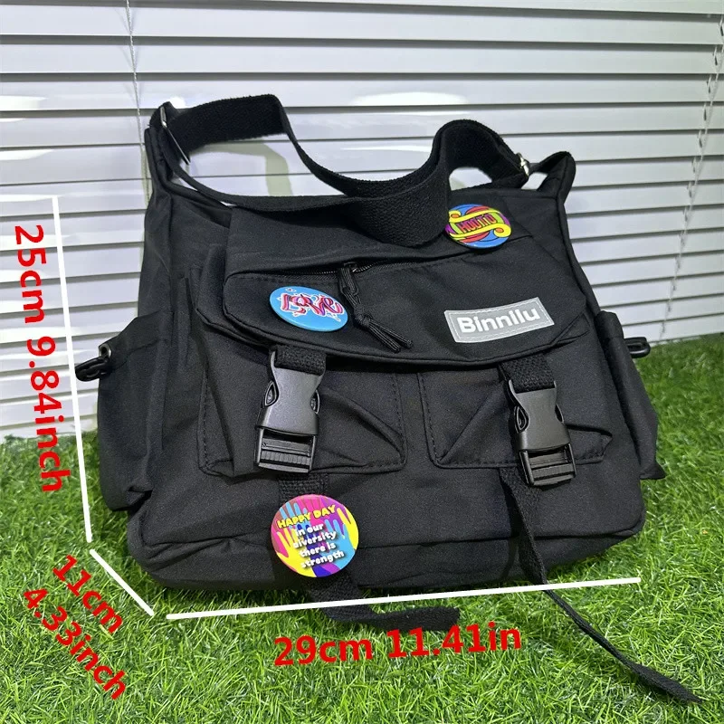 Fashion Youth Men\'s Shoulder Bag, Flip Zipper Trend Cool School Crossbody Bags, Campus Travel Shopping Teen Men Messenger Bag