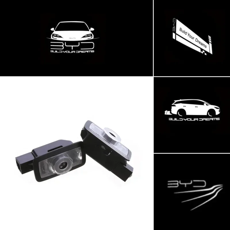 2x Car Door Led Welcome Lights Logo Laser Projector Night Signal Lights Accessories For BYD Seal EA1 EV Han DM Song PLUS