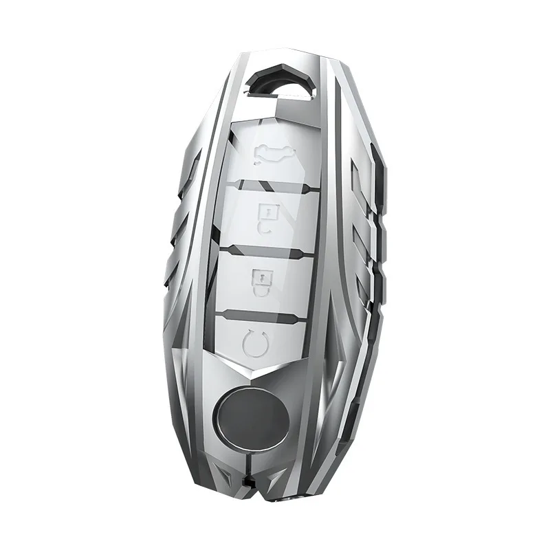 

Premium Zinc Alloy Key Cover Case for Nissan Teana/Sylphy/X-Trail/Tiida/Qashqai/Murano/Infiniti Q50L - Protective Key Fob Shell