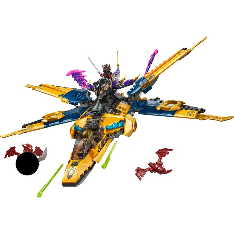 

510 шт. Ninjagoses Universe Rass and Arinse's Super Storm Jet модель детальная Moc diy образовательные строительные блоки игрушки на день рождения подарок