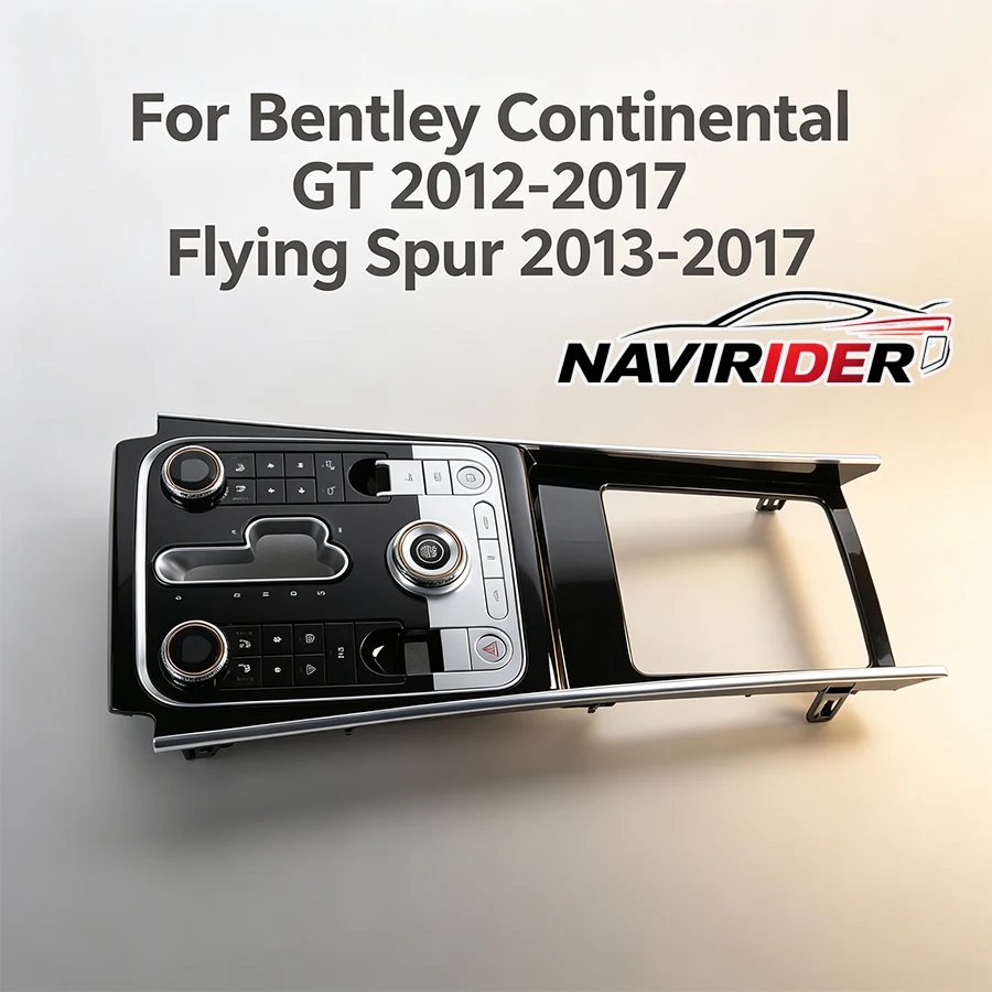 LHD Car Gear Shift Panel For Bentley Continental GT 2012‑2017 Flying Spur 2013‑2017 Dual Armrest Square Center Console Button
