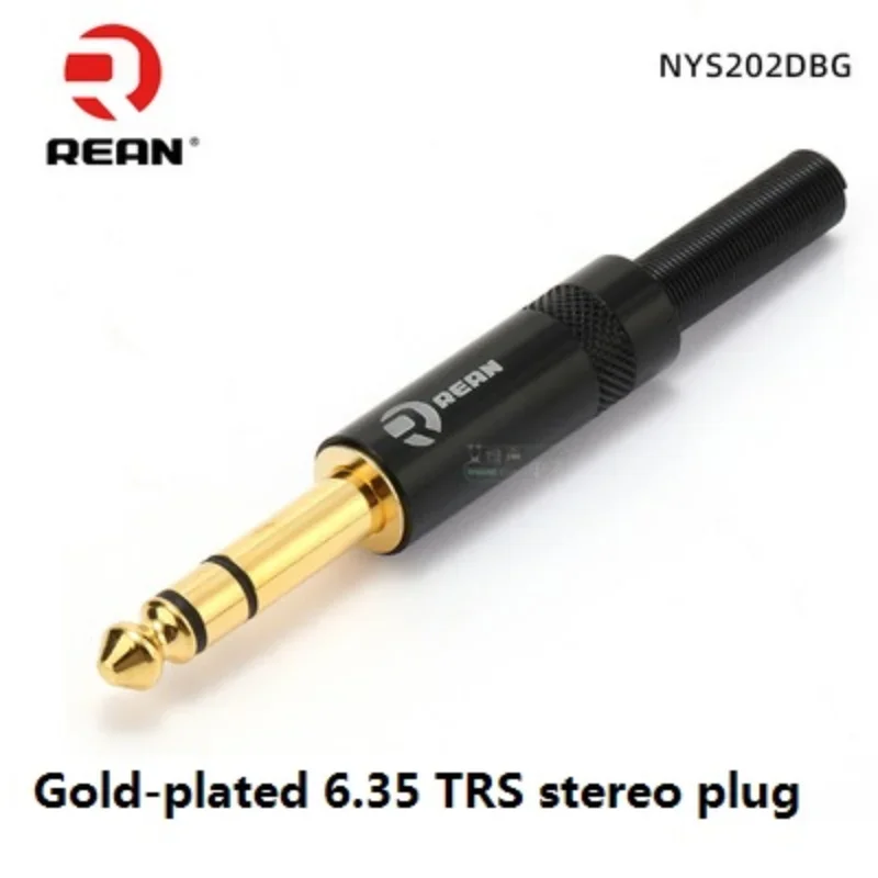 REAN YongSheng (Neutrik) Jack 6.35mm big two-core/three-core TS/TRS connector mono/stereo outlet 6.5mm guitar microphone cable