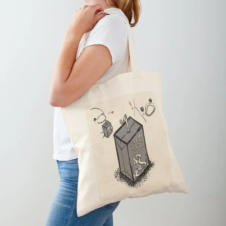 

Worm Juice Tote Bag canvas tote large size bags tote bag female bag