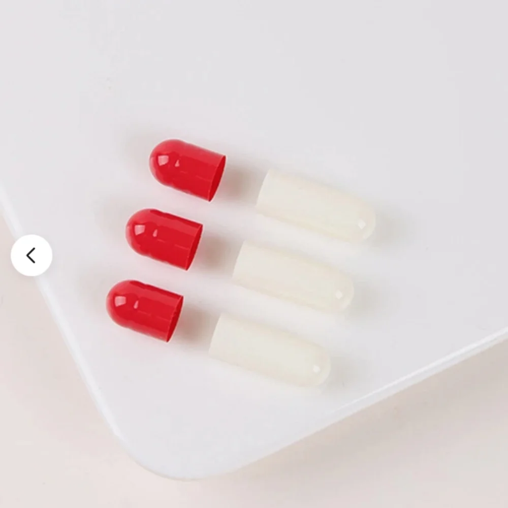 

Red White 1000PCS Size 0 Seperated Joined High Quality Gelatin Capsules Shell Empty Capsules /Projector Lens & Accessories
