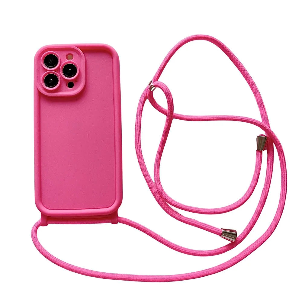 Weiche Handyhülle mit Umhängeband für iPhone 18 Pro Max 17 Air 16E 15 1614 13 12 11, verstellbarer Tragegurt – Detail 10