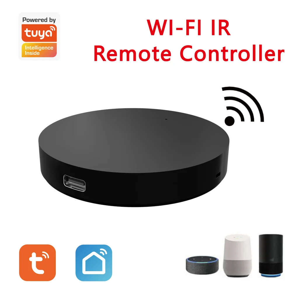 Controle Remoto Inteligente Universal IR, Controle de Voz para TV, DVD, AC, Alexa, Alice, Google Home, DIY, Wi-Fi, Tuya, 38KHz