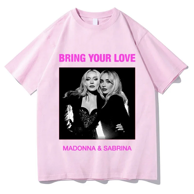 Unisex 'Bring Your Love' Streetwear T-Shirt Loose Casual Top for Women Fashionable Fit by Madonn Sabrina Carpenter