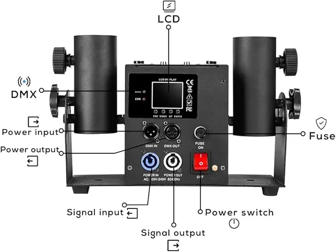 Electronic Sprays Confetti Powder Electronic Remote Control Gender Reveal Outdoor Double Head Wedding Party Graduation Party