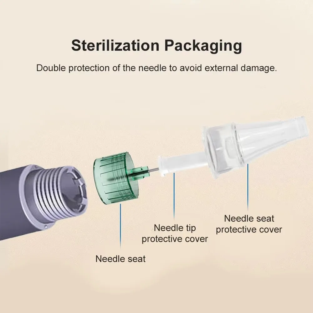Insulin Pen Refills for Insulin Injection Pens, Individually Packaged, Insulin Pen Needles, Painless Injection Pen Needles, Single-Use, Suitable for Injecting Insulin, Semaglutide, Etc., 4Mm/6Mm/8Mm view 6