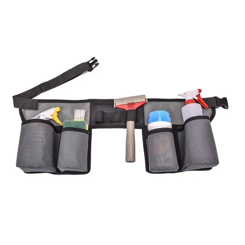 Waist Tool Belt Environmental Sanitation Cleaning Pocket Hotel Area Housekeeping Tool Adjustable Cleaning Bottle Holster Belt