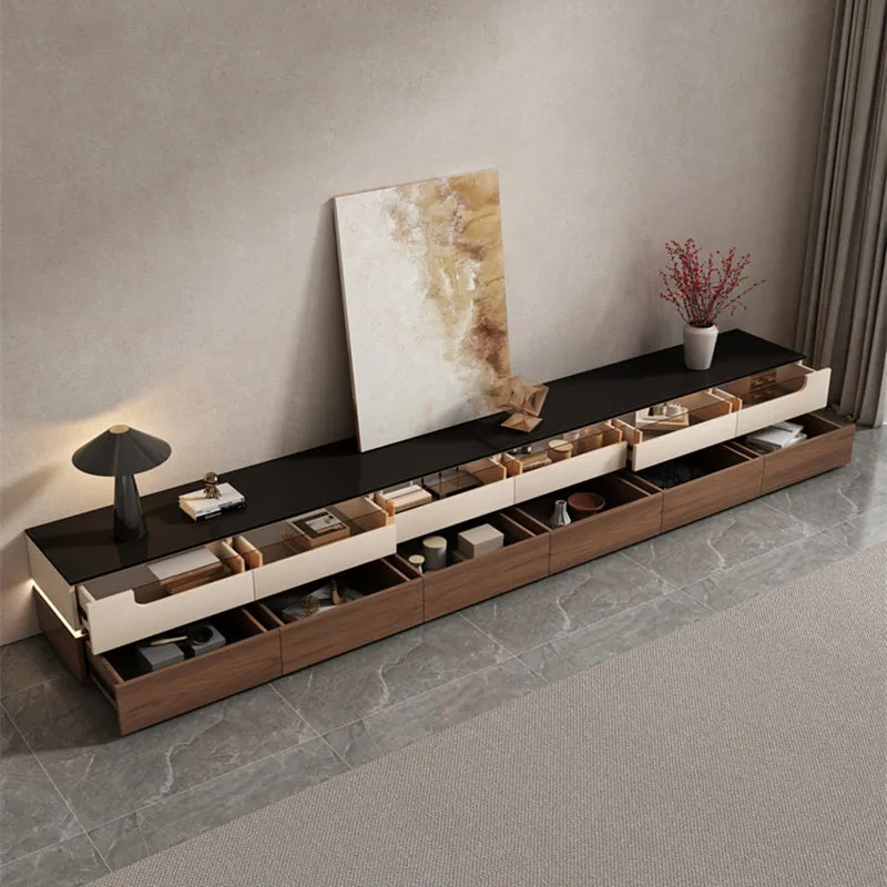 Living Room Modern Tv Stands Display Luxury Salon Floor Retro Coffee Tv Table Office Organizer Archivadores Trendy Furniture