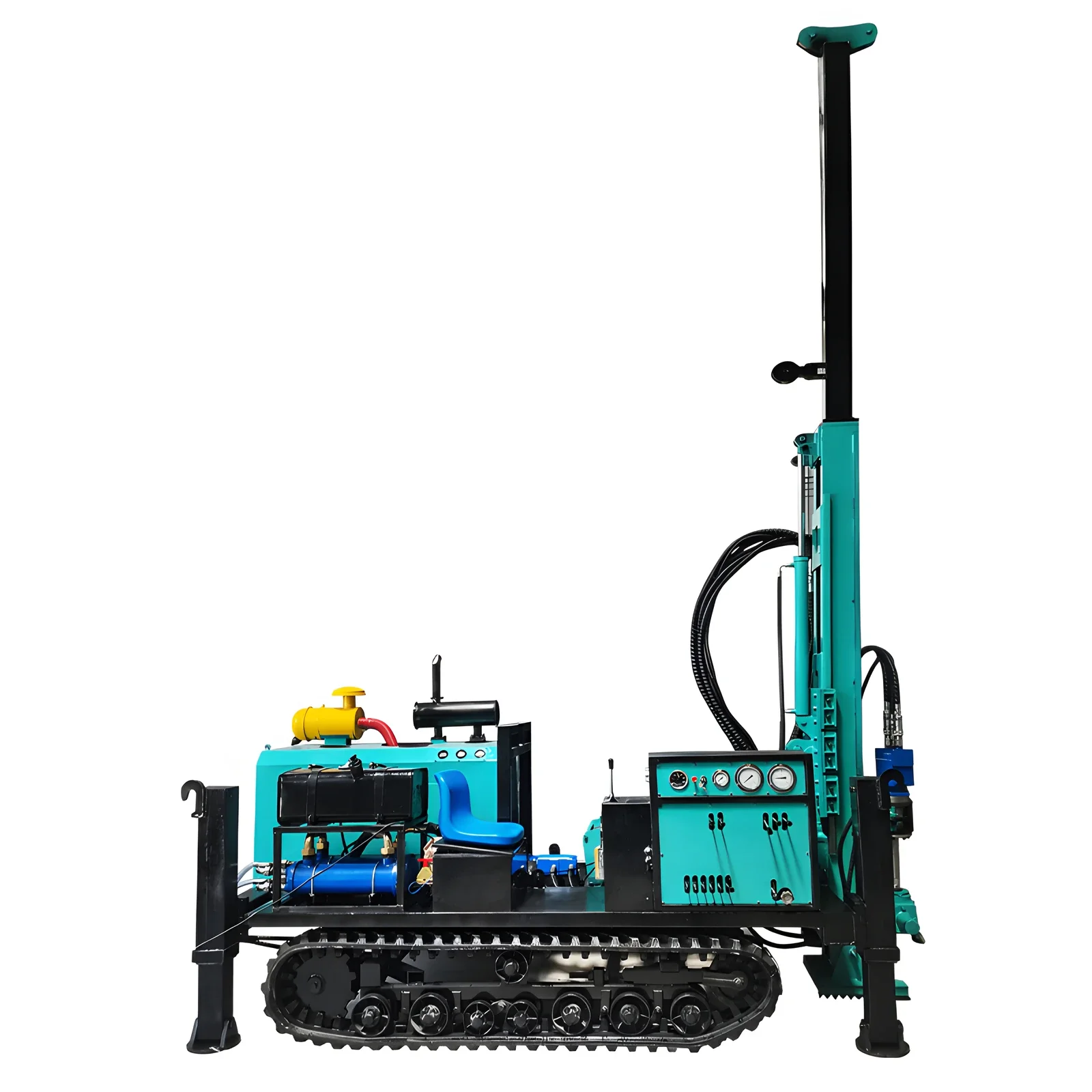 100m 1000m Full Hydraulic Rotary Core Diamond Exploration Drilling Machine Rig for Coring   Sistema Hidráulico