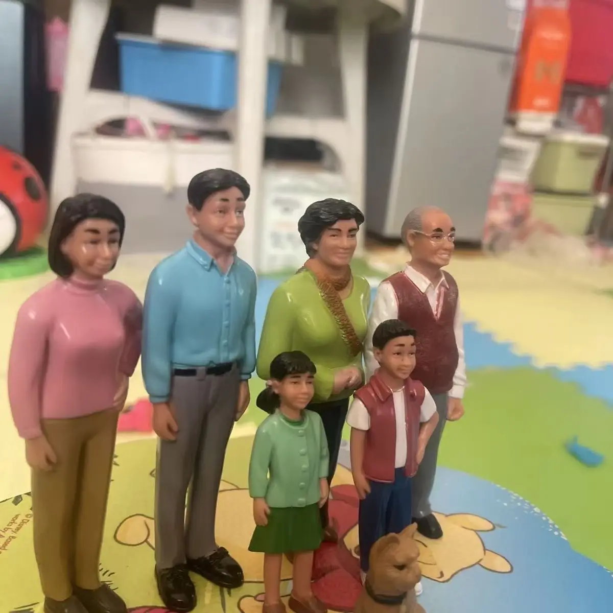 

pvc figure family model 7pcs/set family