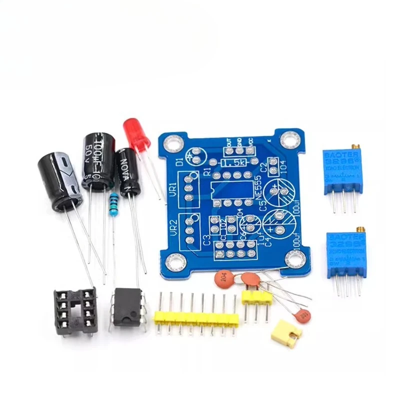 NE555 Pulse Generator Pulse Starter Duty Cycle and Frequency Adjustable Module DIY Kit Oscillator Square Wave Signal Generator