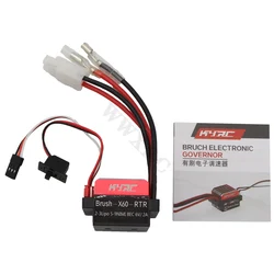 1060 60A Waterproof Brushed ESC Speed Controller Forward Brake Reverse Brake with 6V/2A BEC for 1/12 MND90 MN99D 1/16 WPL C14