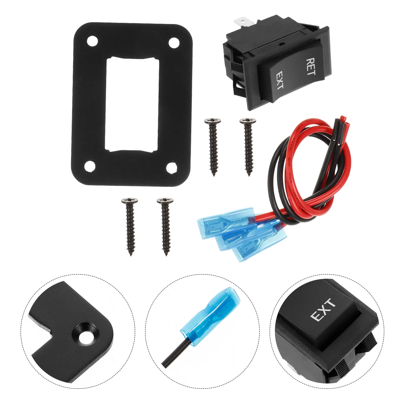 

Momentary Rocker For Rv 4-Pin Reversing Polarity Reverse Stabilizer 20A 12V Automotive Marine Electrical Control