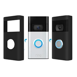 Silicone Skin Case Cover For Ring Video Doorbell 2nd Gen/Ring Battery Doorbell Plus,For Ring Doorbell Silicone Protective Case