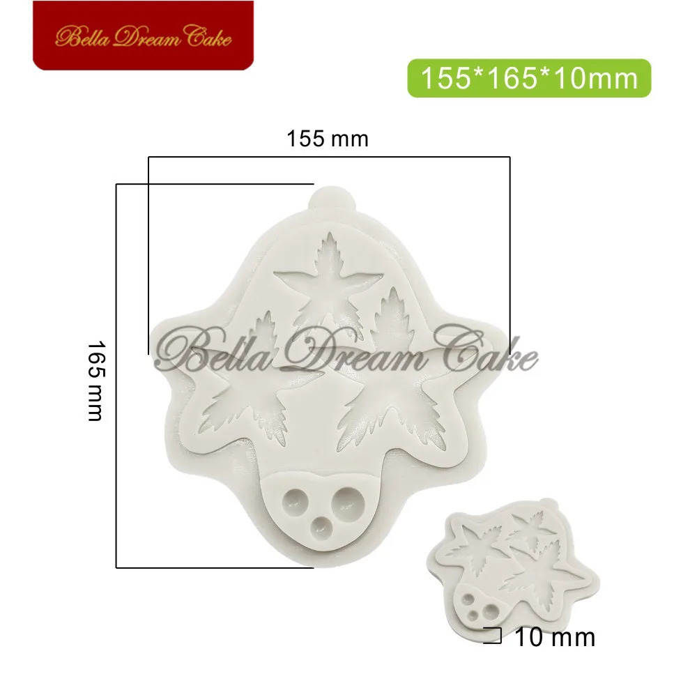 3D Rose Bud/Calyx Design Silicone Mold DIY Chocolate Fondant Mould Sugarcraft Flower Clay Model Cake Decorating Tools Bakeware