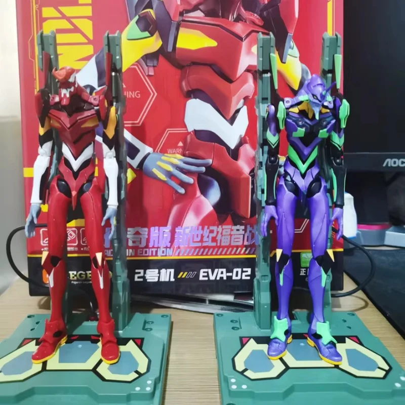 

Japanese New Century Evangelion Anime Eva2 First Edition Legendary Edition Character Pvc Model Handmade Desktop Ornament Gift