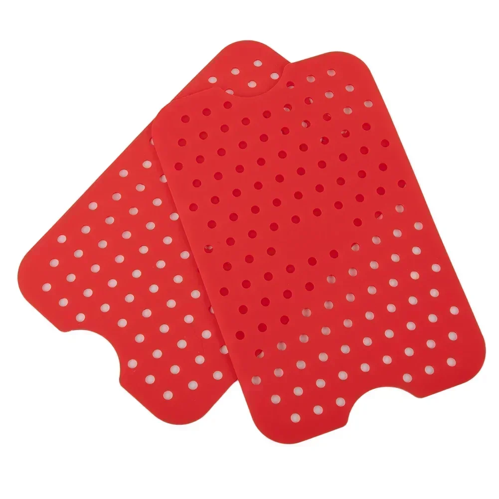 

Brand New Fryer Silicone Mat Silicone Mat Black Blue Easy To Clean Grey Size:20*13*0.2cm For Everyday Home Baking