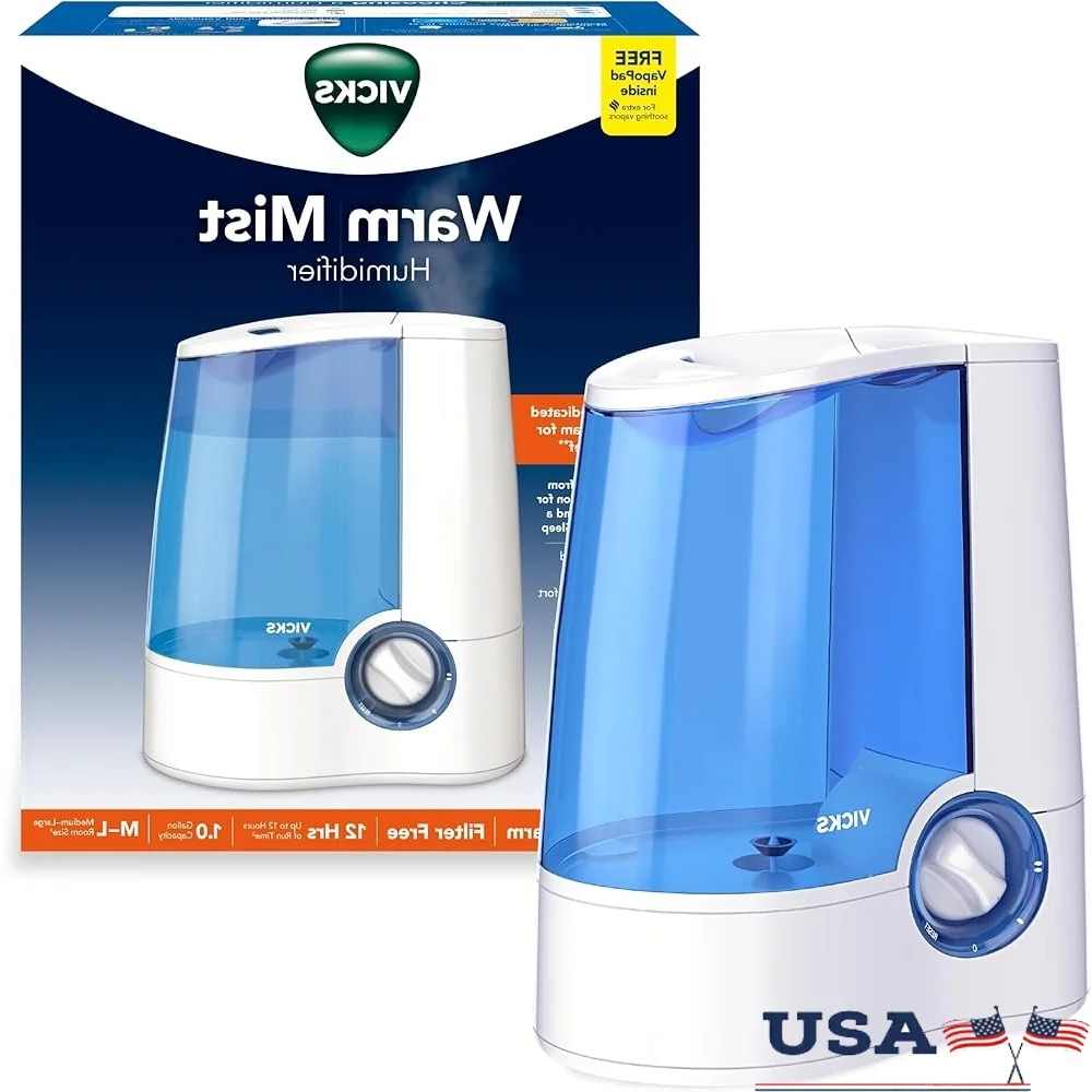 Warm Mist Humidifier Vaporizer Air Humidifier หน้าแรกห้องนอนเด็กผู้ใหญ่ไอบรรเทาแบบพกพา Quiet Filter ฟรีระบบปิดอัตโนมัติ