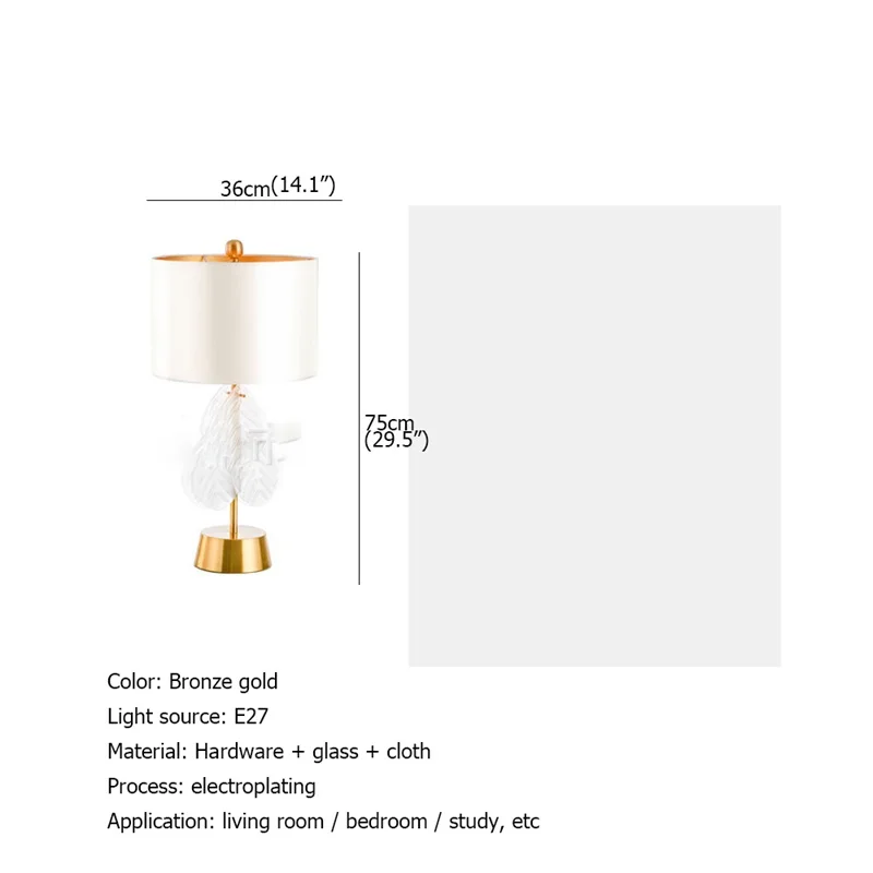 BERTH Contemporary Simple Table Lamp Design Dimmer E27 Luxury Desk Light Home LED Decorative For Foyer Living Room Bedroom