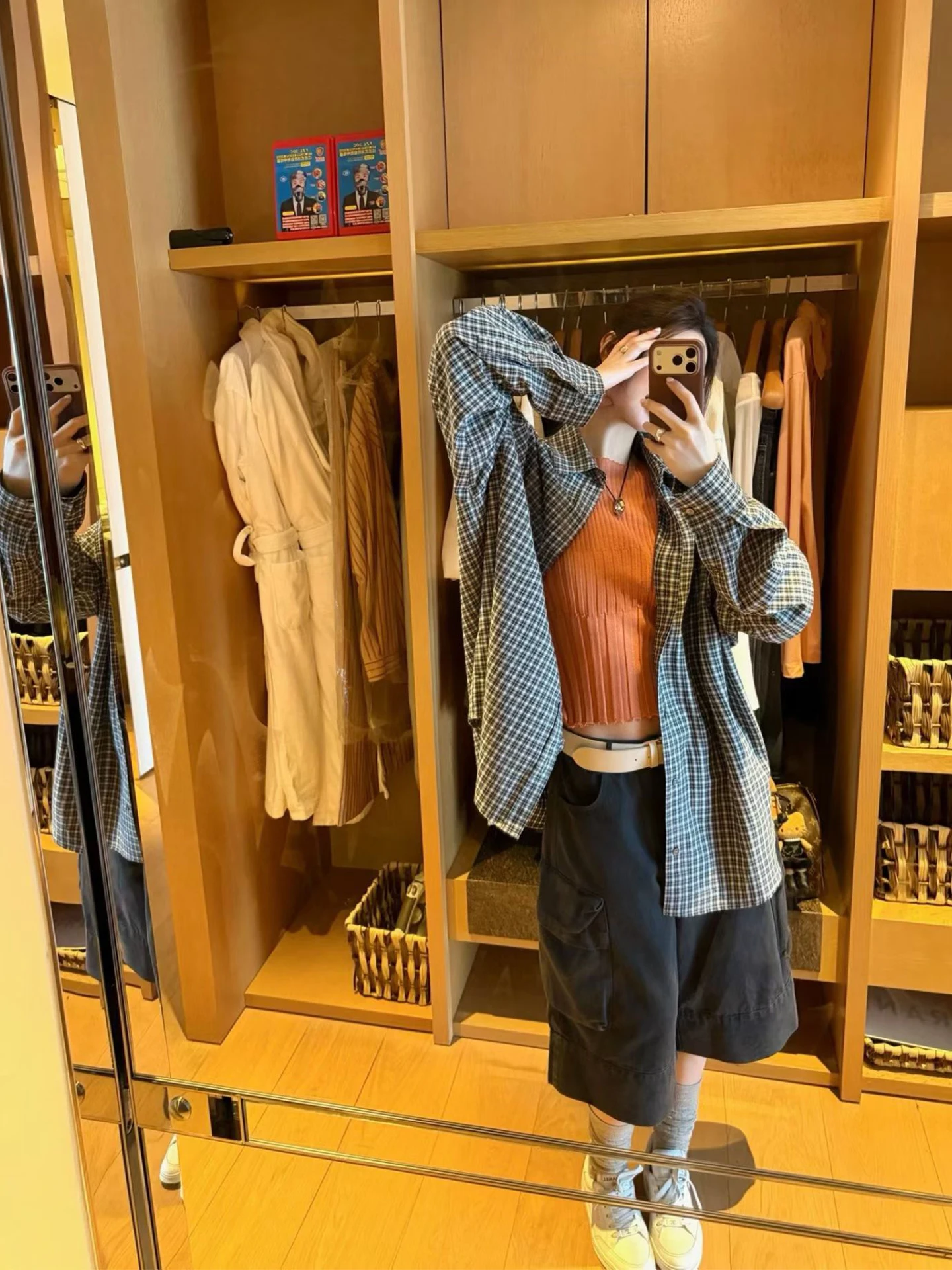 

Daisy Salt Series Long Sleeve Plaid Casual Shirt Women Loose Fit Spring Summer Breathable Cotton Collar Button down Coat