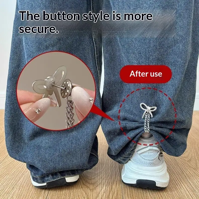 

●Women'S Adjustable Clothes Clips With Butterfly Decorations - Instant Sleeve Shortening, Suitable For Shirts, Dresses, Pants
