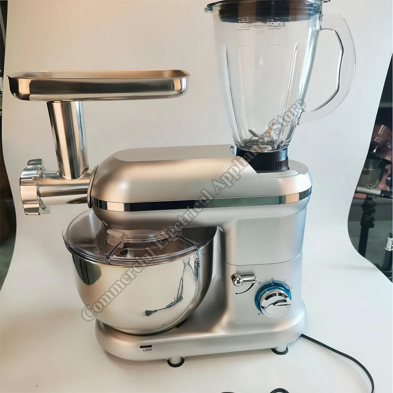 Food Mixers Multifunctional Juicer Electric Fruit Mixer and Meat Grinder Mixer Planetary Household Beater Vertical Dough Mixer