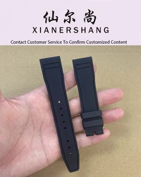 XIANERSHANG Men Custom I-W-C PILOT'S WATCHES Fluororubber Strap 20MM×18MM 21MM×18MM 22MM×18MM Quickly Dismantle VITON Watchbands