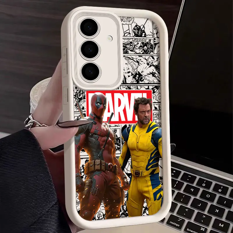 Marvel Deadpool And Wolverine Fundas For Samsung Galaxy S26 S25 S24 S23 S22 Plus S21 Ultra S20 FE Case S26Ultra Phone Back Cover view 6