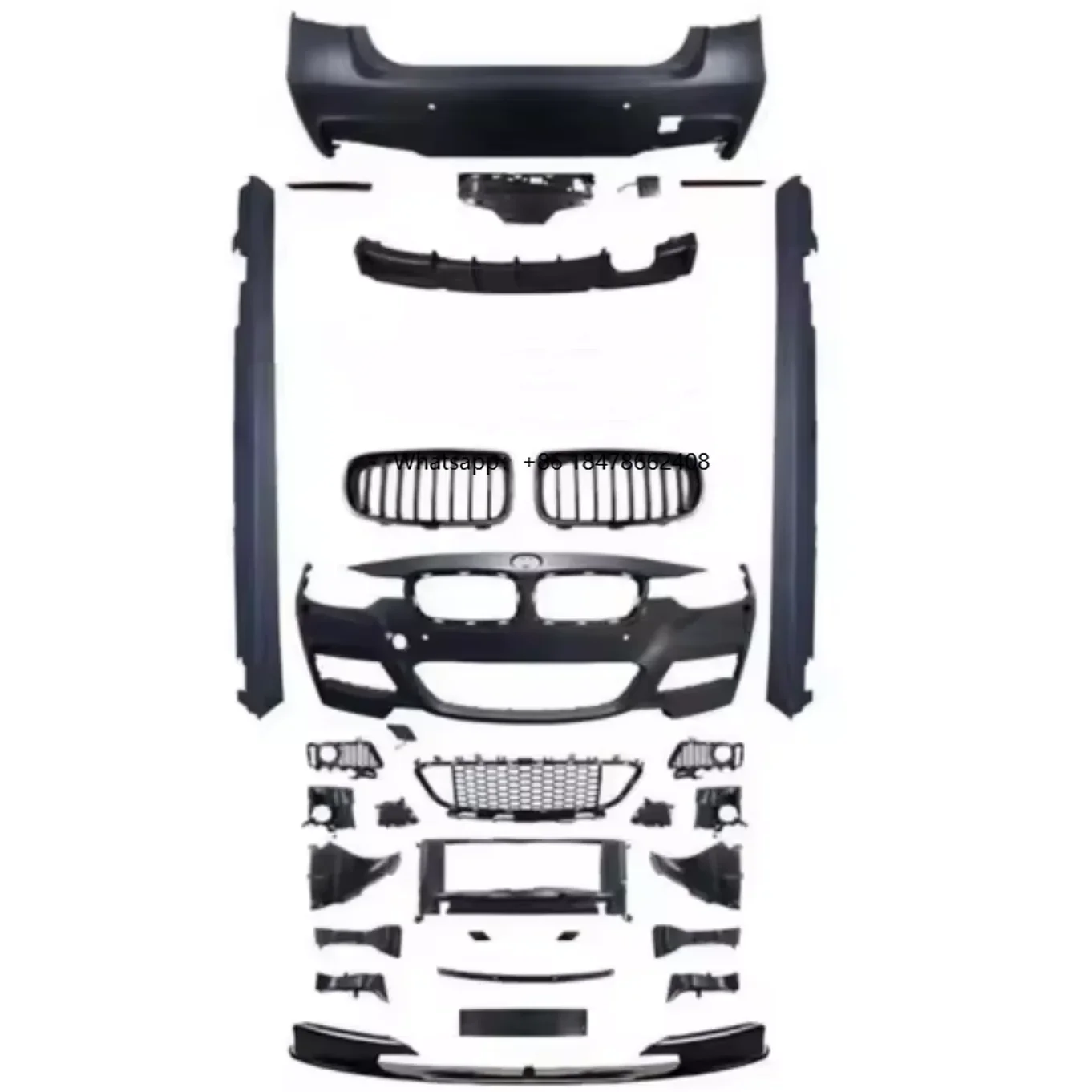 2026 New Type 328i 335d Whole BodyKit for  F30 F31 3 Series M Tech Style Car Bumpers Bodykit M Sport Type Plastic