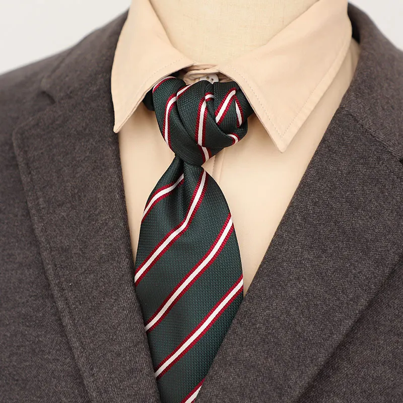 Spring green gentlemanly men's Korean version formal 8cm tie suit accessories hand printed style