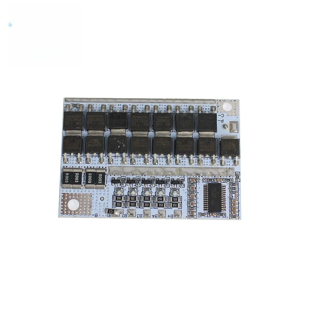 Placa de proteção de circuito de bateria de lítio 3S 4S 5S BMS Li-ion 100A Placa de circuito de proteção de carregamento de equilíbrio de bateria de lítio