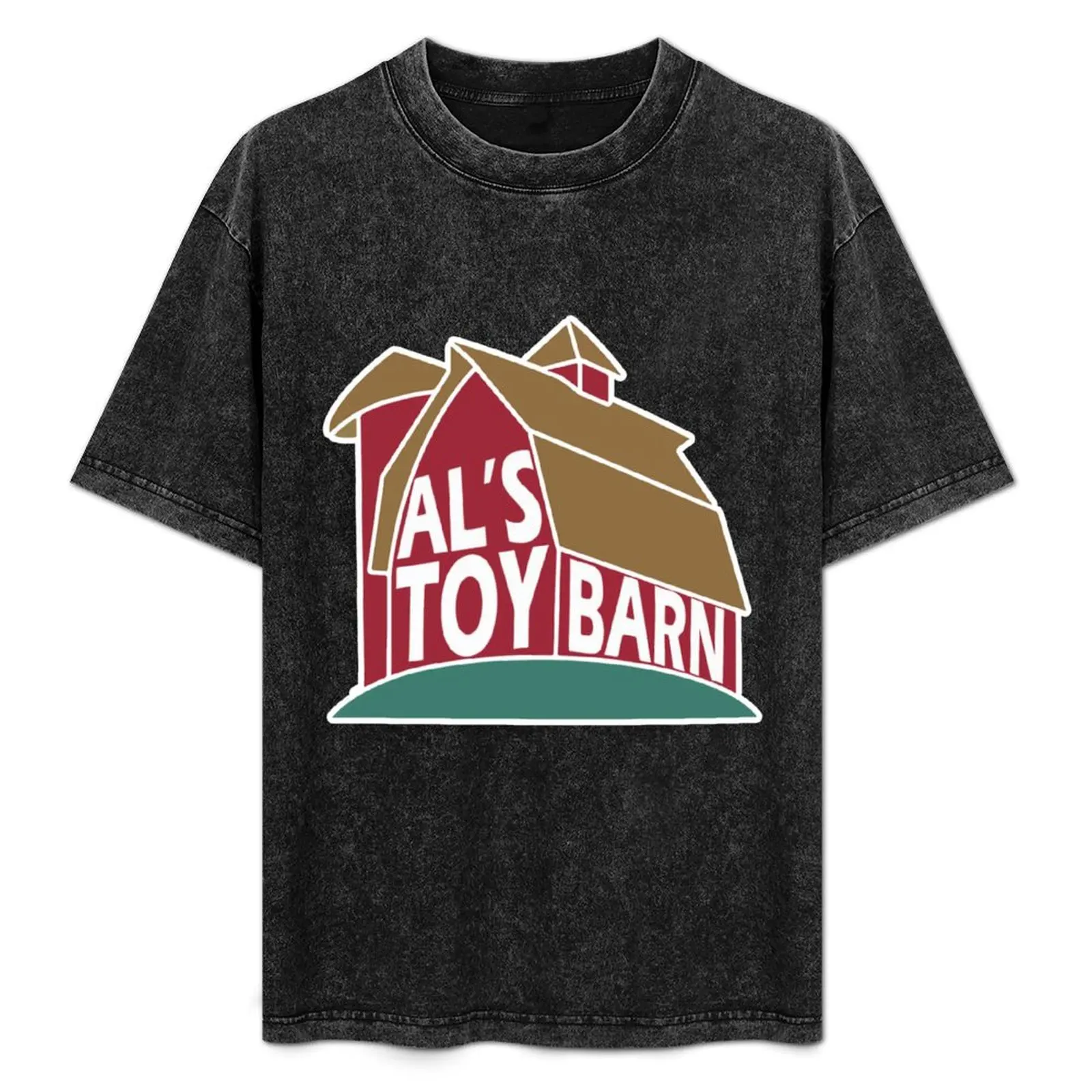 

Als Toy Barn - Vintage - Toy - 1995 T-Shirt Simple Solid Color Crew Neck Tee