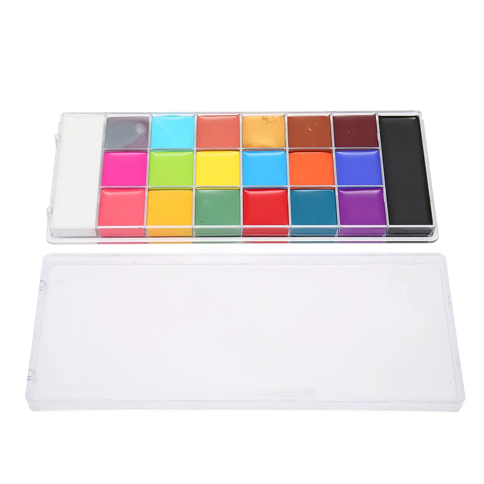 Kit de peinture pour le visage et le corps, palette de crème pour cosplay professionnel, couleurs vives, facile à utiliser et polyvalent, 20 couleurs