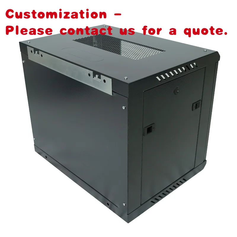 custom.SPCC 19 Inch Standard Wall Mounted  Security CCTV Rack Server Rack Cabinet