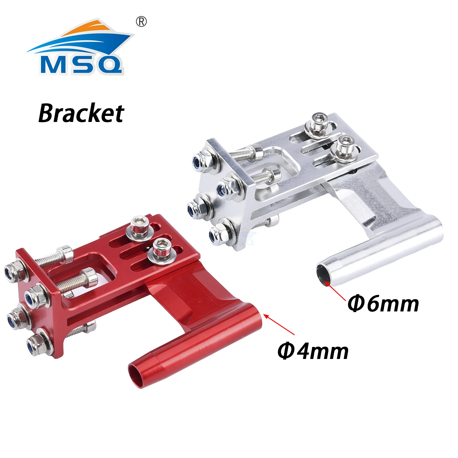 RC Boat Aluminum L38mm Shaft Bracket 4mm Stinger Drive 4mm Strut for 4mm Prop Shaft With Flex Cable Electric Racing Boat