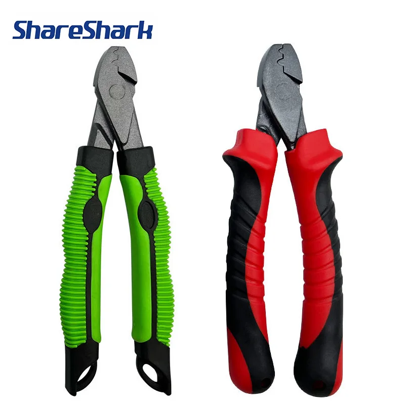 

Многофункциональные плоскогубцы для приманок ShareShark, обжимные клещи для алюминиевых и медных трубок, рыболовный инструмент, зеленый, можно прикрепить со шнурком