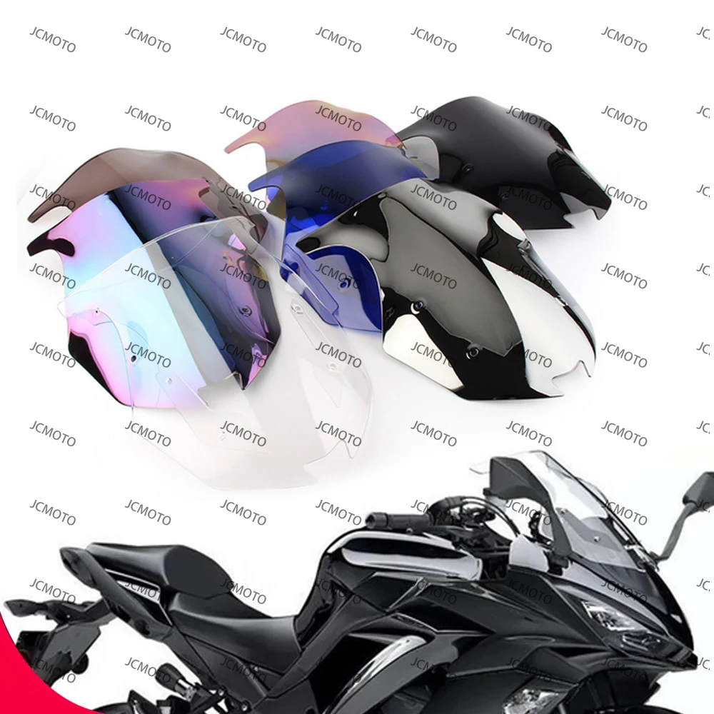 

Аксессуары для Kawasaki Z1000SX Ninja Z1000 SX 2017-2019, обтекатель ветрового стекла, дефлектор мотоцикла, двойной пузырь, лобовое стекло